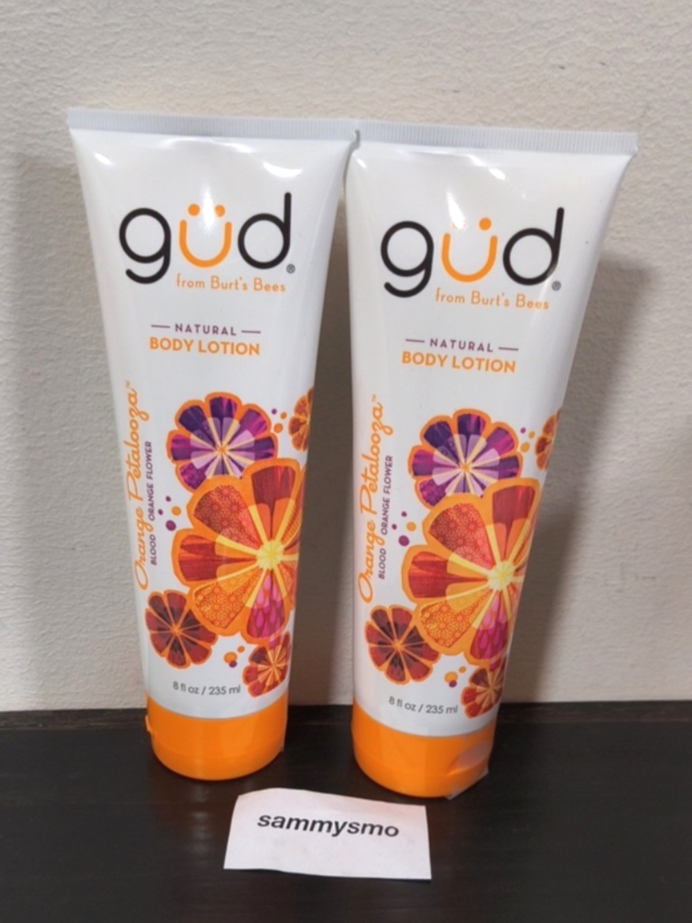 Gud Orange Petalooza Body Lotion- Burt's Bees, Blood Orange, 8 oz. x2